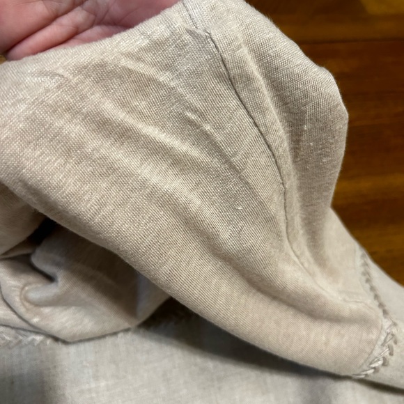 J. Jill Midi Linen Dress Pockets Size Small Tall - Picture 9 of 11